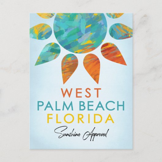 Sunshine Travel West Palm Beach Florida Briefkaart (Voorkant)