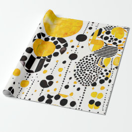 Sunshine Tribe: Gele inheemse patronen Cadeaupapier