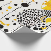 Sunshine Tribe: Gele inheemse patronen Cadeaupapier (Hoek)