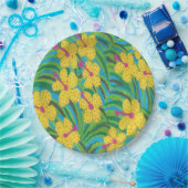 Sunshine Tropical Hibiscus Papieren Bordje (Feest)