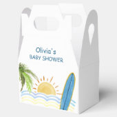 Sunshine Tropical Surfing Baby shower Bedankdoosjes (Geopend)