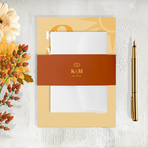 Sunshine Typografie Bruiloft Baksteen Rood ID1048 Uitnodigingen Wikkel