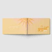 Sunshine Typografie Bruiloft Boter Geel ID1048 Gastenboek (Volledig)