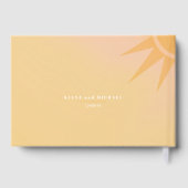 Sunshine Typografie Bruiloft Boter Geel ID1048 Gastenboek (Achterkant)