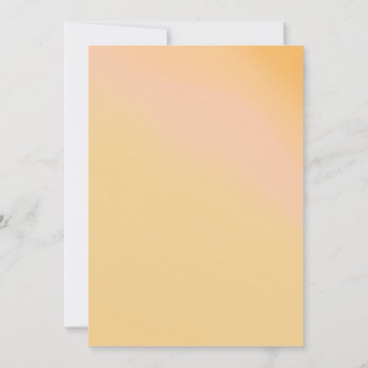 Sunshine Typografie Bruiloft Boter Geel ID1048 Kaart (Achterkant)