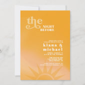 Sunshine Typografie Huwelijksrepetitie ID1048 Kaart (Voorkant)