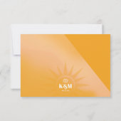Sunshine Typografie Marigold ID1048 RSVP Kaartje (Achterkant)
