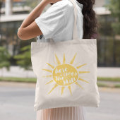 Sunshine  Typografie Tote Bag