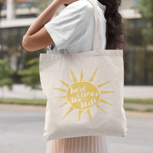 Sunshine  Typografie Tote Bag