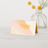 Sunshine Typografie Trouwtafel ID1048 Plaatskaartje (Voorkant)