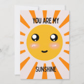 Sunshine Valentijn Feestdagenkaart (Voorkant)