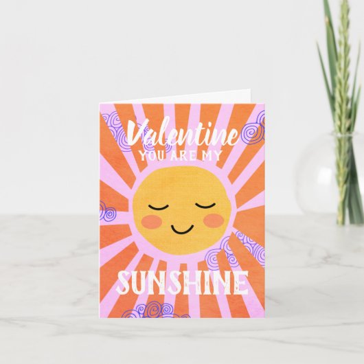Sunshine Valentijn Holiday Card Feestdagen Kaart (Voorkant)