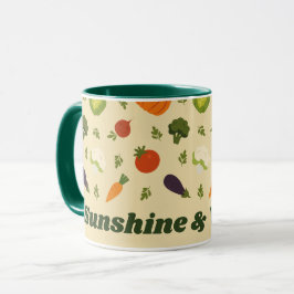 Sunshine & Veggies Aangepaste tekst Mok