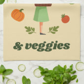 Sunshine & Veggies Kinder keukenhanddoek (Gevouwen)