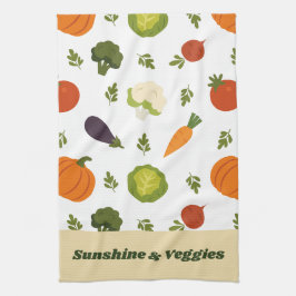 Sunshine & Veggies Schattigee keukenhanddoek
