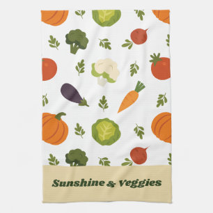 Sunshine & Veggies Schattigee keukenhanddoek
