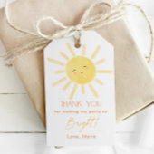 Sunshine verjaardag bedankt cadeaulabel