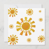 Sunshine verjaardag dank u kaart (Achterkant)