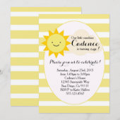 Sunshine verjaardagsuitnodiging kaart (Voorkant / Achterkant)