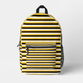 Sunshine Vibes – Bright Yellow Backpack Bedrukte Rugzak (Voorkant)