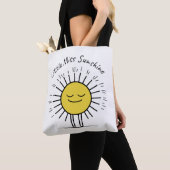 Sunshine Vibes Tas: fleur je dag op Tote Bag (Dichtbij)