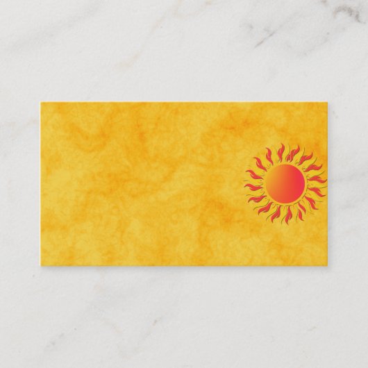 Sunshine Visitekaartje (Voorkant)