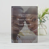 Sunshine Vreugde Foto Bruiloft Kaart (Staand voorkant)