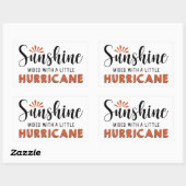 Sunshine W A Little Hurricane Rechthoekige Sticker (Vel)