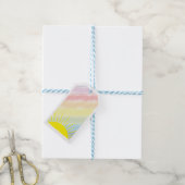Sunshine Waterverf Baby shower Pastel Regenboog Cadeaulabel (Met Touw)