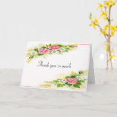 Sunshine Wedding Bedankt Kaart (Gele Bloem)