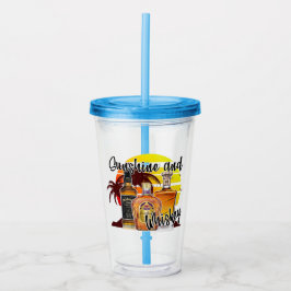 Sunshine & Whiskey Acryl Drinkbeker