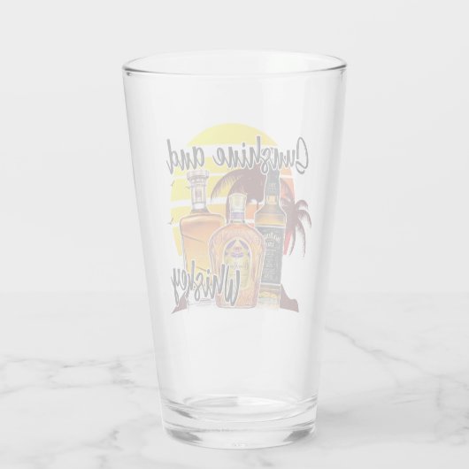Sunshine & Whiskey Glas (Achterkant)