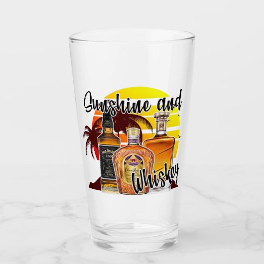 Sunshine & Whiskey Glas (Voorkant)