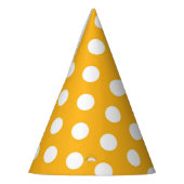 Sunshine White Stippen Party Pet Feesthoedjes (Links)