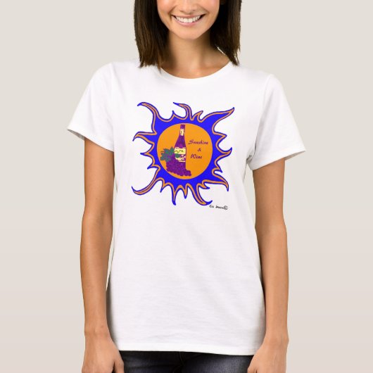Sunshine & Wine - Shirt (Voorkant)