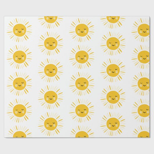 Sunshine wordt één verjaardagsfeestje cadeaupapier (Vlak)