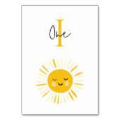 Sunshine wordt één verjaardagsfeestje kaart (Achterkant)