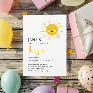 Sunshine wordt één verjaardagsfeestje kaart