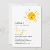 Sunshine wordt één verjaardagsfeestje kaart (Voorkant)