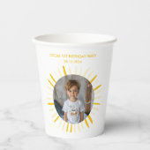 Sunshine wordt één verjaardagsfeestje papieren bekers (Voorkant)