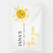 Sunshine wordt één verjaardagsfeestje spandoek (Verticaal)