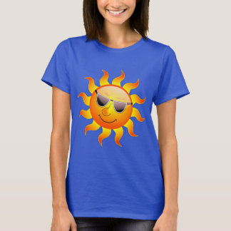 Sunshine yellow blue t-shirt