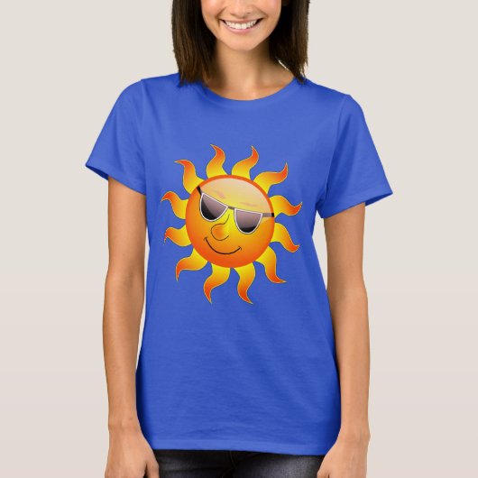 Sunshine yellow blue t-shirt (Voorkant)
