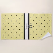 Sunshine Yellow Chic Summer Vacation Beach Towel Strandlaken (Voorkant)