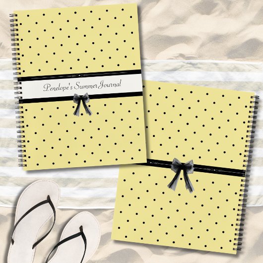 Sunshine Yellow Chic Summer Vacation Journal Notitieboek
