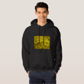 Sunshine Yellow Chrysanthema Hoodie (Voorkant volledig)