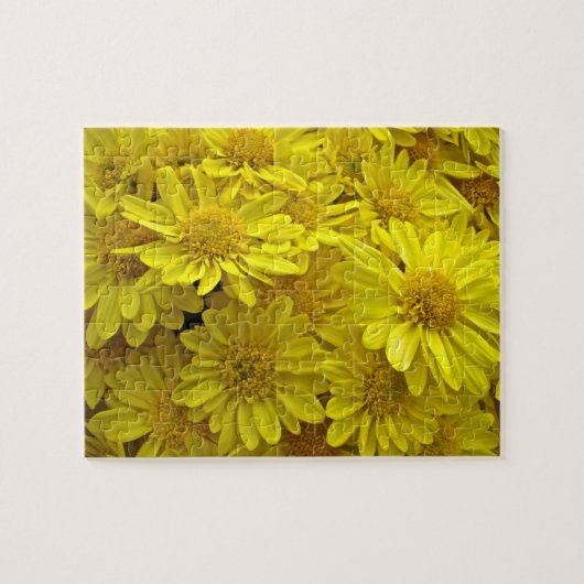 Sunshine Yellow Chrysanthema Legpuzzel (Horizontaal)