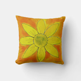 Sunshine Yellow Daisy - Pillow Kussen