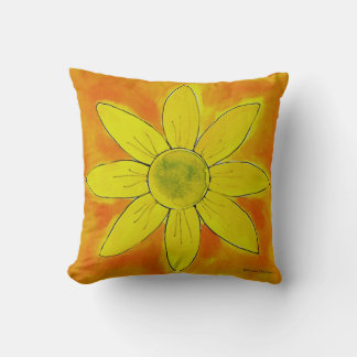Sunshine Yellow Daisy - Pillow Kussen