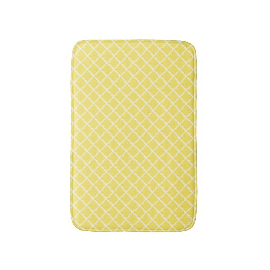 Sunshine Yellow Pattern Badmat (Voorkant Verticaal)